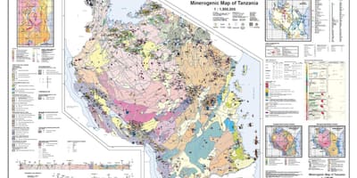 Геологија и минералне мапи Танзанији