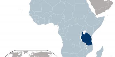 Локација Танзанији на мапи